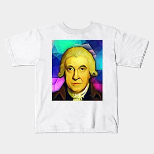 James Watt Portrait | James Watt Artwork 7 Kids T-Shirt